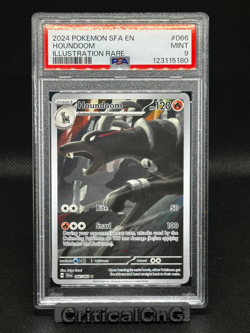 POKEMON SFA EN-SHROUDED FABLE ILLUSTRATION RARE #066 HOUNDOOM PSA 9 - Image 1