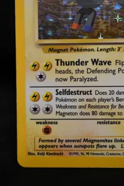 Magneton 9/102 MP+ Base Set Holo Unlimited Pokemon TCG - Image 5