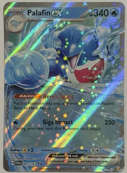 Palafin ex 061/167 Twilight Masquerade Double Rare Pokemon TCG Holo - Image 1