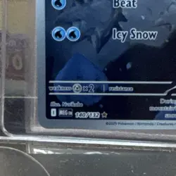 Snover 140/132 Me01 Mega Evolution Illustration Rare Full Art Holo Pokemon TCG - Image 2