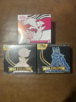 Pokemon White Flare & Mega Evolution 3 Box Trainer Bundle Unopened. - Image 1