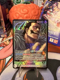 One Piece TCG Crocodile Leader OP14-079 SR Alt Art Holo ENGLISH -MINT - Image 1