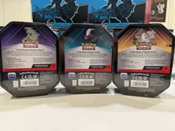 3 x Triple Whammy Collector Sealed Tins (Complete Tin Set) Pokemon TCG - Image 2