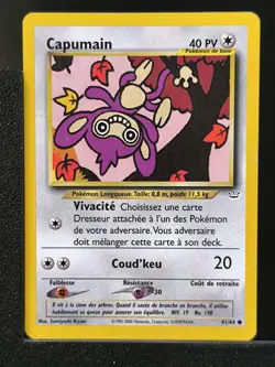 Carte Pokemon Capumain 41/64 Edition 2 Ed 2 Neo Revelation Wizards FR 5 - Image 2
