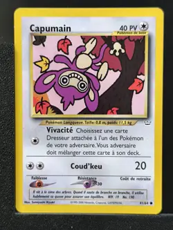 Carte Pokemon Capumain 41/64 Edition 2 Ed 2 Neo Revelation Wizards FR 1 - Image 2