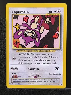 Carte Pokemon Capumain 41/64 Edition 2 Ed 2 Neo Revelation Wizards FR 9 - Image 2