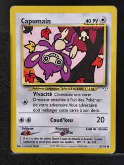 Carte Pokemon Capumain 41/64 Edition 2 Ed 2 Neo Revelation Wizards FR 7 - Image 2