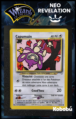 Carte Pokemon Capumain 41/64 Edition 2 Ed 2 Neo Revelation Wizards FR 4 - Image 1