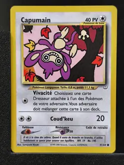 Carte Pokemon Capumain 41/64 Edition 2 Ed 2 Neo Revelation Wizards FR 4 - Image 2