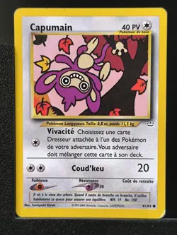 Carte Pokemon Capumain 41/64 Edition 2 Ed 2 Neo Revelation Wizards FR 6 - Image 2