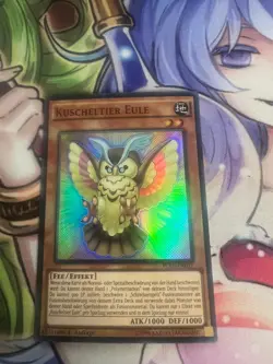 FLUFFAL OWL GERMAN SUPER RARE FUEN-EN017 DE017 NEAR MINT YUGIOH - Image 1