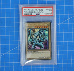 2021 Blue Eyes White Dragon 1st Edition Gold Lds2-En001 Yugioh Card PSA 7 - Image 2