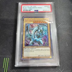 2017 Blue Eyes White Dragon Ct14-En002 Limited Edition Promo Yugioh Card PSA 7 - Image 1