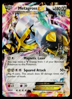 Metagross EX (Shiny) - Holo XY34 Promo Pokemon XY Promos NM - Image 1