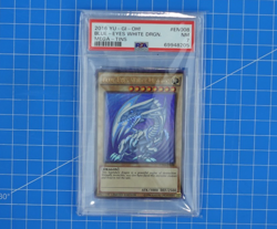2016 Blue Eyes White Dragon CT13-EN008 Ultra Rare Mega Tins Yugioh Card PSA 7 - Image 2