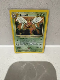 Pokemon Beedrill 18/75 Neo Discovery WOTC Non Holo Rare - LP - Image 1