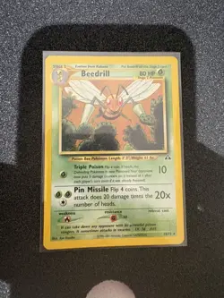 Pokemon Beedrill 18/75 Neo Discovery WOTC Non Holo Rare - LP - Image 3