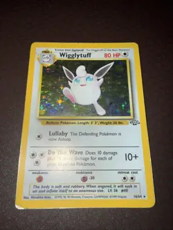 Pokemon! Wigglytuff- Jungle - Holo - 16/64 - HP! - Image 1