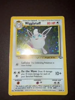 Pokemon! Wigglytuff- Jungle - Holo - 16/64 - HP! - Image 2