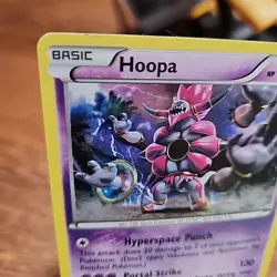 Hoopa Cracked Ice Holo Rare 51/114 Pokemon TCG Steam Siege LP - Image 2