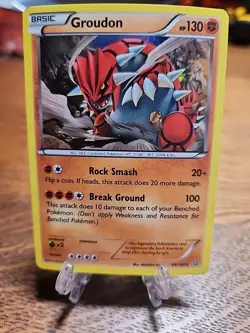 Groudon 84/160 XY-Primal Clash Cracked Ice Holo 2015 Pokemon TCG LP - Image 1