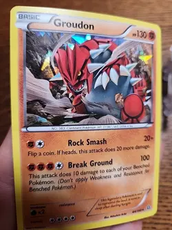 Groudon 84/160 XY-Primal Clash Cracked Ice Holo 2015 Pokemon TCG LP - Image 2