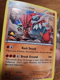 Groudon 84/160 XY-Primal Clash Cracked Ice Holo 2015 Pokemon TCG LP - Image 3