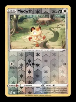 MEOWTH 199/264 C FUSION STRIKE POKEMON NM/M - Image 1