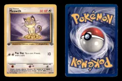 MEOWTH 56/64 C JUNGLE POKEMON 1ST EDITION MP - Image 3