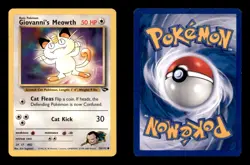 GIOVANNI'S MEOWTH 74/132 C GYM CHALLENGE POKEMON UNLIMITED NM/M - Image 3