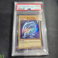 2016 Blue Eyes White Dragon CT13-EN008 Ultra Rare Mega Tins Yugioh Card PSA 6 - Image 1