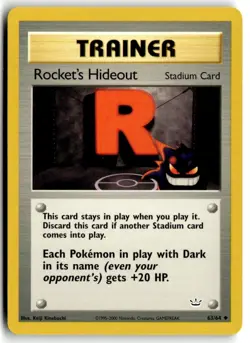 2001 Pokemon - Neo Revelation Rocket’s Hideout #63/64 - Image 1