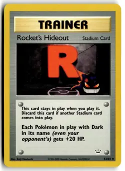 2001 Pokemon - Neo Revelation Rocket’s Hideout #63/64 - Image 1