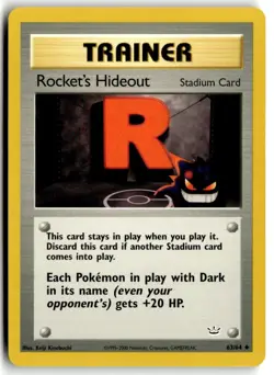 2001 Pokemon - Neo Revelation Rocket’s Hideout #63/64 - Image 1