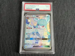 2019 POKEMON S&M #SV55 GLACEON GX *HIDDEN FATES PSA 9 MINT* - Image 1