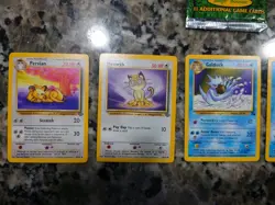 Japanese Sabrina's Psyduck No. 054 Golduck, Meowth 1998/1999 Pokemon TCG Lot- 5 - Image 3