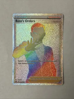 Pokemon Boss's Orders (Secret) 200/192 Swsh02: Rebel Clash Holo Full Art (B) - Image 1