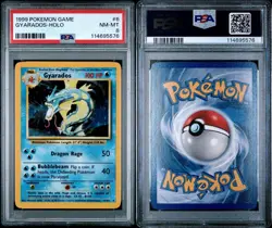 Pokemon Gyarados Base Set Holo Rare 6/102 PSA 8 1999 English NM-MT - Image 3