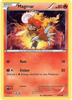 Magmar (Reverse Holofoil) 16/83 Pokemon NM - Generations - Image 1