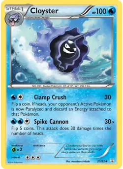 Cloyster (Reverse Holofoil) 20/83 Pokemon NM - Generations - Image 1