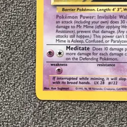 Mr. Mime 6/64 Holo LP - Jungle Set Rare - Vintage WOTC Pokemon TCG - Image 5