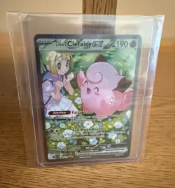 Pokemon Lillie's Clefairy EX Holo 184/159 Journey Together Special Illustration… - Image 1