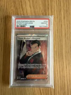 2025 POKEMON DRI EN-DESTINED RIVALS ULTRA RARE TEAM ROCKET'S GIOVANNI - Image 1