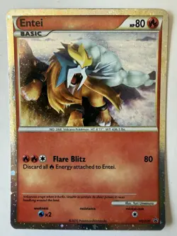 Entei PRIME HGSS20 ULTRA RARE Black Star Promo Pokemon TCG Holo NM-LP 2010 - Image 1