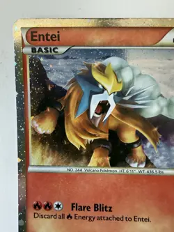 Entei PRIME HGSS20 ULTRA RARE Black Star Promo Pokemon TCG Holo NM-LP 2010 - Image 2