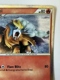 Entei PRIME HGSS20 ULTRA RARE Black Star Promo Pokemon TCG Holo NM-LP 2010 - Image 3