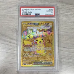 Pokemon Pikachu ex 247/191 Hyper Rare Holo Surging Sparks PSA 10 English - Image 1