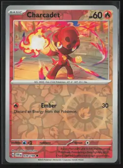 Charcadet 039/198 Common Scarlet & Violet Pokemon Reverse Holo Near Mint - Image 1