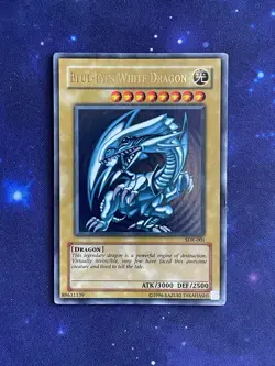 Blue Eyes White Dragon LP MP SDK-001 YuGiOh 1996 - Image 2