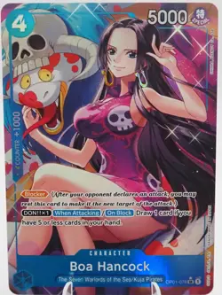 Boa Hancock (Alt Art) OP01-078 English PRB01 - One Piece Card - NM - Image 1